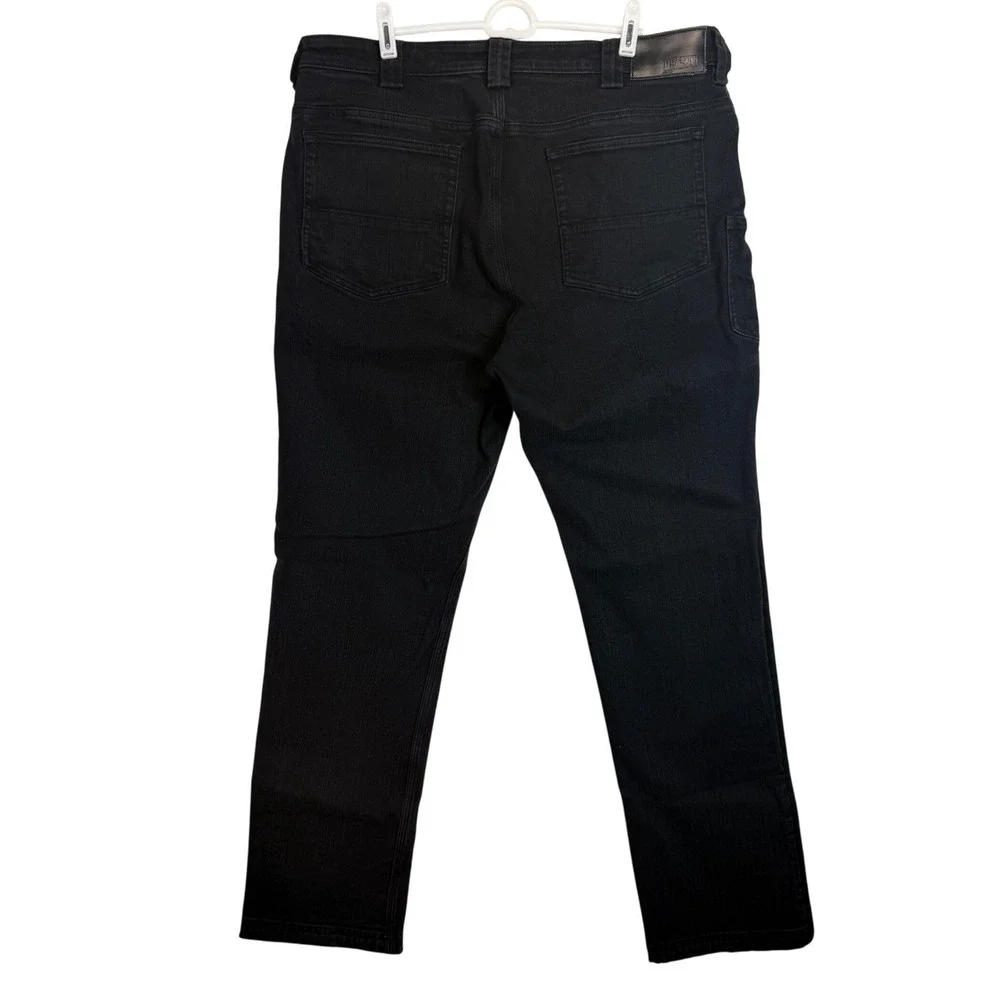 Duluth Trading Co Mens Ballroom DoubleFlex Jeans Black Standard Fit 38x34